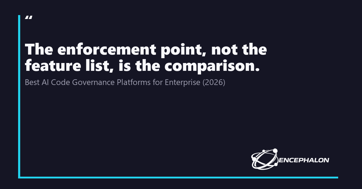 Best AI Code Governance Platforms for Enterprise (2026)