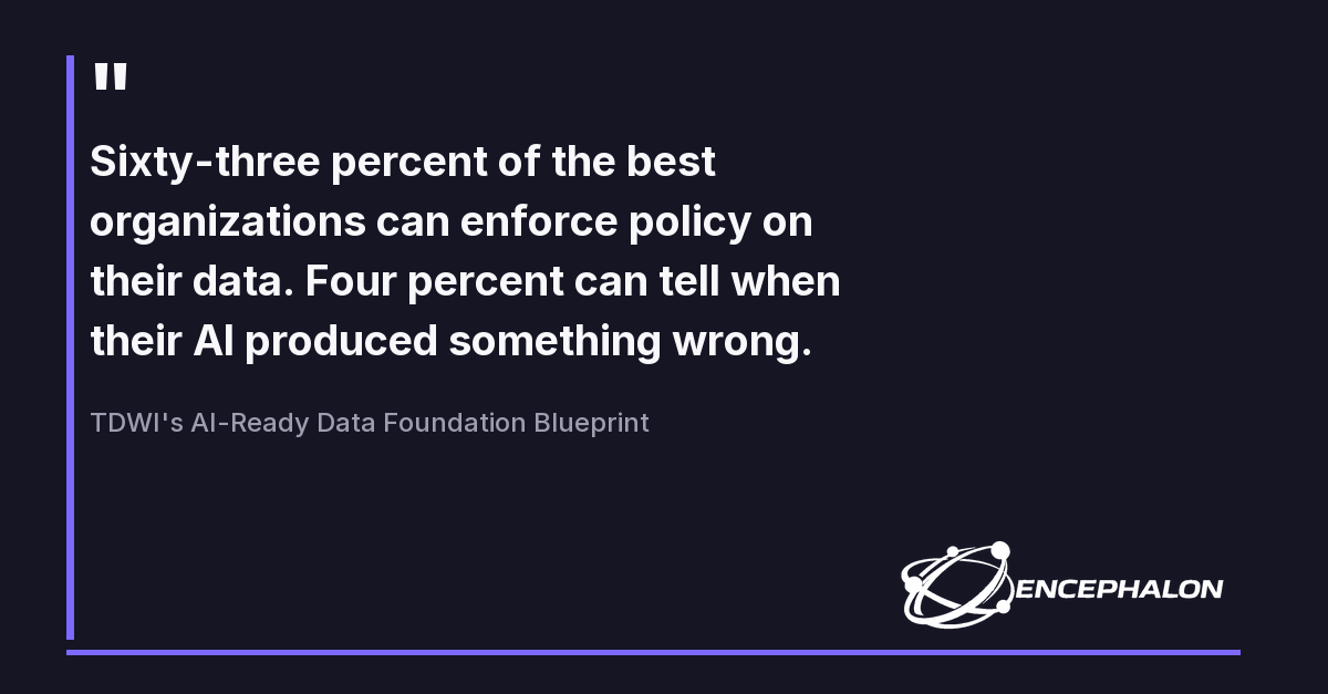 TDWI's AI-Ready Data Foundation Blueprint Confirms the Governance Gap